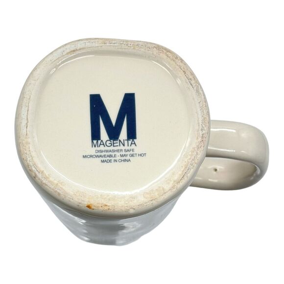 Rae Dunn Magenta DRINK Coffee Tea Mug Big M LL Farmhouse Rustic Normcore Trad - Picture 8 of 11